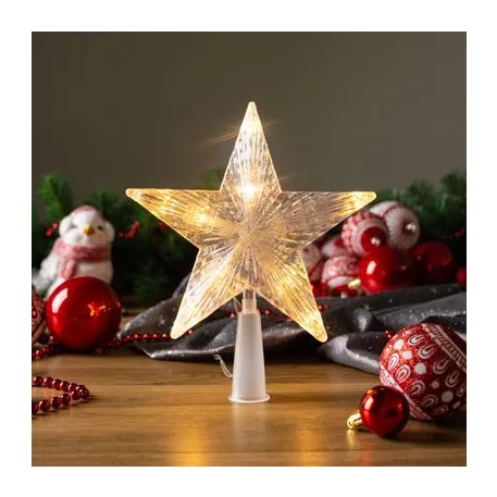 MagicHome Karácsonyi csillag, 10 LED, arany