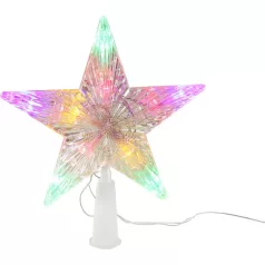 MagicHome karácsonyi csillag, 10 LED, színes, 2xAA