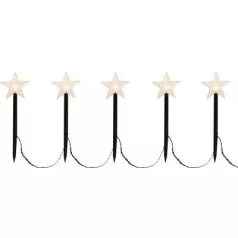 MagicHome Karácsony 5db csillag, LED, IP 44, kültéri