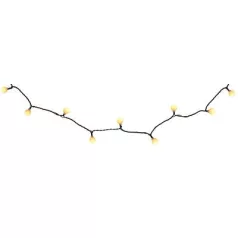   MagicHome Christmas Cherry Balls zsinór, 100x LED meleg fehér, IP44, 8 funkciós, világítás, L-9,90 m