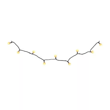 MagicHome Christmas Cherry Balls zsinór, 100x LED meleg fehér, IP44, 8 funkciós, világítás, L-9,90 m