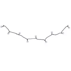   MagicHome Christmas Cherry Balls zsinór, 100x LED hideg fehér, IP44, 8 funkciós, világítás, L-9,90 m