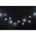 MagicHome Christmas Cherry Balls zsinór, 100x LED hideg fehér, IP44, 8 funkciós, világítás, L-9,90 m