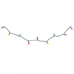   Égősor MagicHome Cherry Balls, 100 LED többszínű, IP 44, 9,90 m