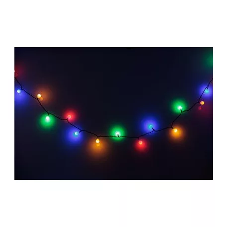 Égősor MagicHome Cherry Balls, 100 LED többszínű, IP 44, 9,90 m