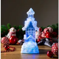   MagicHome karácsonyi Házikó, LED, színváltozó, 9,5 x 9,5 x 24,5 cm