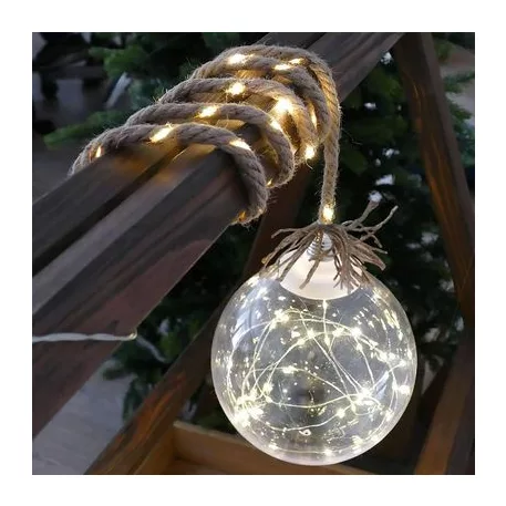 MagicHome karácsonyi Balldeco gömb, 50 m, meleg fehér, LED,  IP 20, beltéri