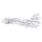 MagicHome karácsonyi dekoráció, Ezüst páva, 50 x 20 x 23 cm