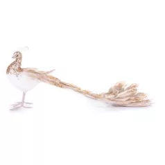   MagicHome karácsonyi dekoráció, Arany páva, 50 x 20 x 23 cm