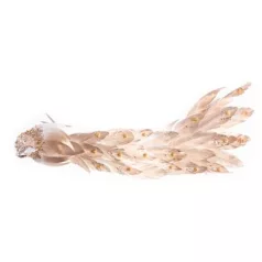   MagicHome karácsonyi dekoráció, Arany páva, 50 x 20 x 23 cm