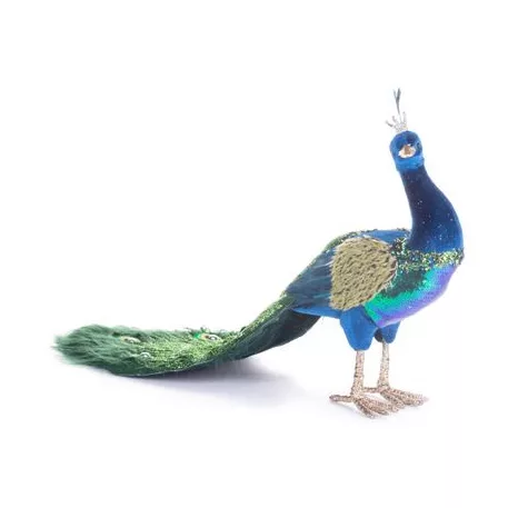 MagicHome karácsonyi dekoráció, páva, 52 x 20 x 33 cm