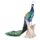 MagicHome karácsonyi dekoráció, páva, 24 x 12 x 32 cm