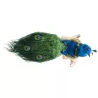 MagicHome karácsonyi dekoráció, páva, 24 x 12 x 32 cm