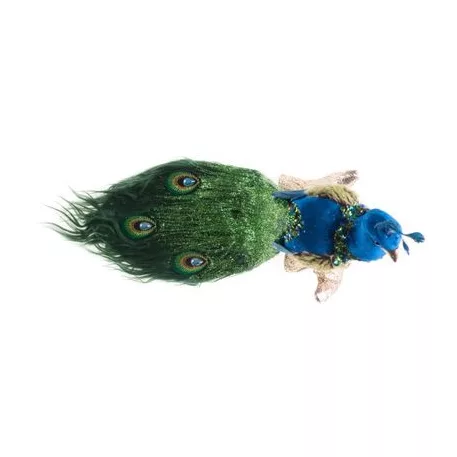 MagicHome karácsonyi dekoráció, páva, 24 x 12 x 32 cm