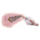 MagicHome karácsonyi dekoráció, Rózsaszín páva, 60 x 28 x 35 cm