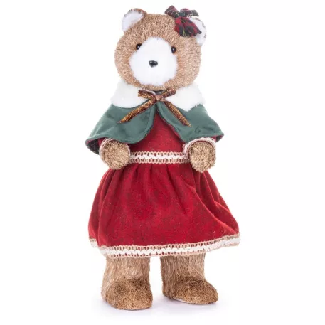 MagicHome karácsonyi dekoráció, medve, 18 x 22 x 41 cm