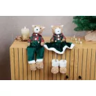 MagicHome karácsonyi dekoráció, Medve, 17 x 14 x 26 cm