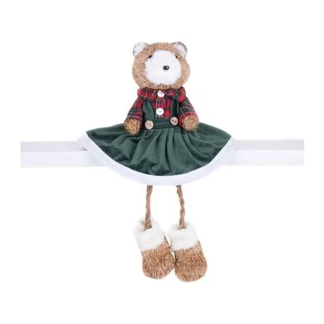 MagicHome karácsonyi dekoráció, mackó, 17 x 14 x 26 cm