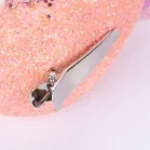 Magyar MagicHome karácsony, rózsaszín páva csipesszel, 23 cm