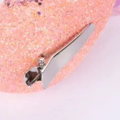   Magyar MagicHome karácsony, rózsaszín páva csipesszel, 23 cm