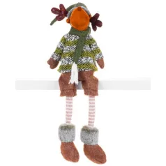   MagicHome karácsonyi szobor, Rénszarvas fiú, 21 x 14 x 70 cm