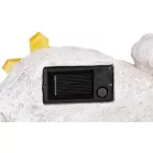 MagicHome dekoráció, angyal keresztel, poligyanta, sírra, napelemes, 22,5 x 12,5 x 11 cm