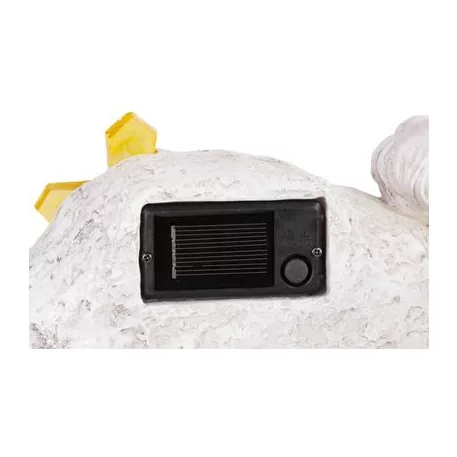 MagicHome dekoráció, angyal keresztel, poligyanta, sírra, napelemes, 22,5 x 12,5 x 11 cm