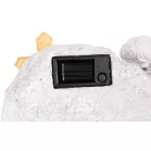 MagicHome dekoráció, angyal kereszttel, poligyanta, sírra, napelemes, 22,5 x 12,5 x 11 cm