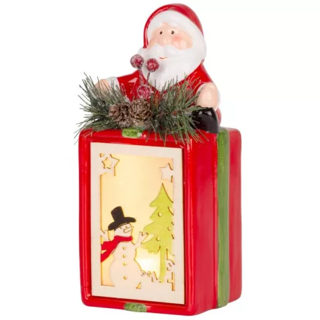 MagicHome karácsonyi dekoráció, LED, terrakotta, 9 x 8 x 17,7 cm