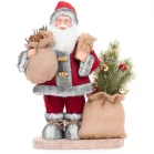 MagicHome karácsonyi dekoráció, Mikulás , LED, 30 cm