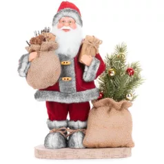 MagicHome karácsonyi dekoráció, Mikulás , LED, 30 cm