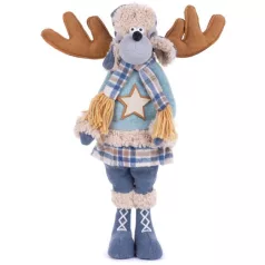   MagicHome karácsonyi szobor, Rénszarvas lány, 24 x 18 x 55 cm