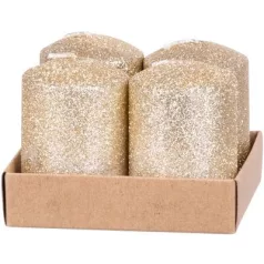 MagicHome karácsonyi gyertya, 4 x 6 cm, 4 db