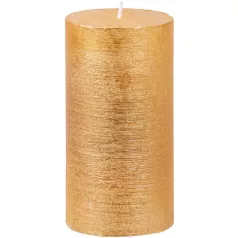 MagicHome karácsonyi gyertya, 6,9 x 13 cm, arany