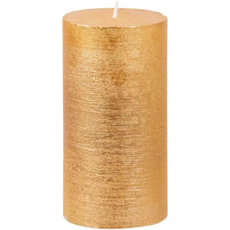 MagicHome karácsonyi gyertya, 6,9 x 13 cm, arany
