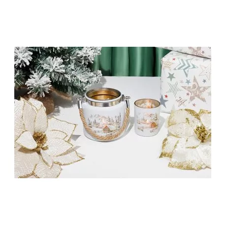 MagicHome karácsonyi gyertyatartó, 6 x 7 cm