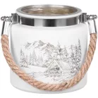 MagicHome karácsonyi gyertyatartó, 10 x 10 cm