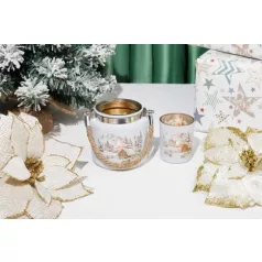 MagicHome karácsonyi gyertyatartó, 10 x 10 cm