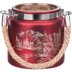 MagicHome karácsonyi gyertyatartó,10 x 10 cm