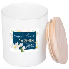 Gyertya MagicHome,  jázmin illattal,fehér