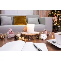 Gyertya MagicHome,  jázmin illattal,fehér