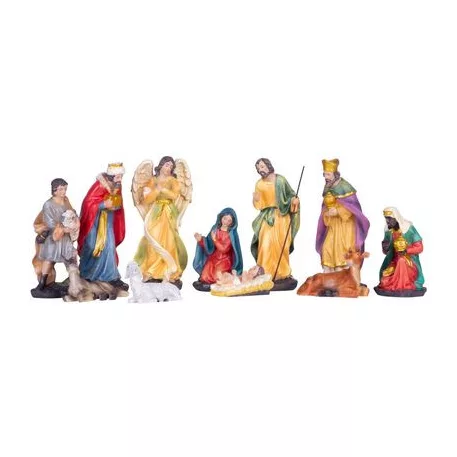 MagicHome karácsonyi dekoráció, Betlehemi figurák, 11 db