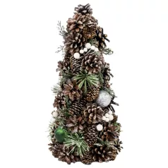 Karácsonyfa MagicHome, gömbökkel, 47 cm