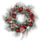 MagicHome karácsonyi koszorú, 39 cm