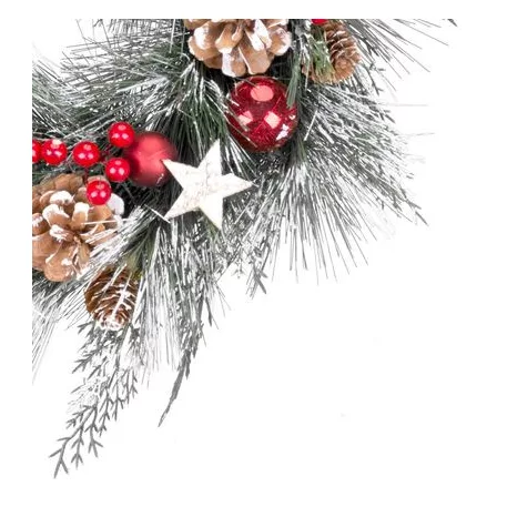 MagicHome karácsonyi koszorú, 39 cm