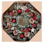 MagicHome karácsonyi koszorú, 39 cm