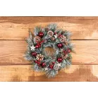 MagicHome karácsonyi koszorú, 39 cm