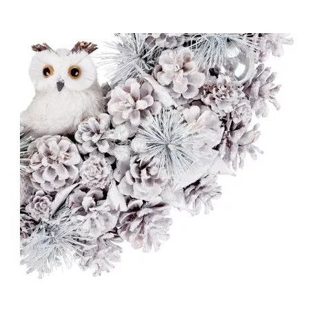 MagicHome karácsonyi koszorú, bagollyal, 40 cm