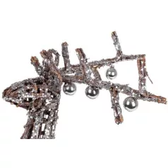 MagicHome karácsonyi dekoráció, szarvas, 41 x 14 x 73 cm