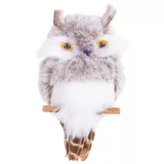 Bagoly MagicHome Karácsony, 18 x 8 x 4,5 cm